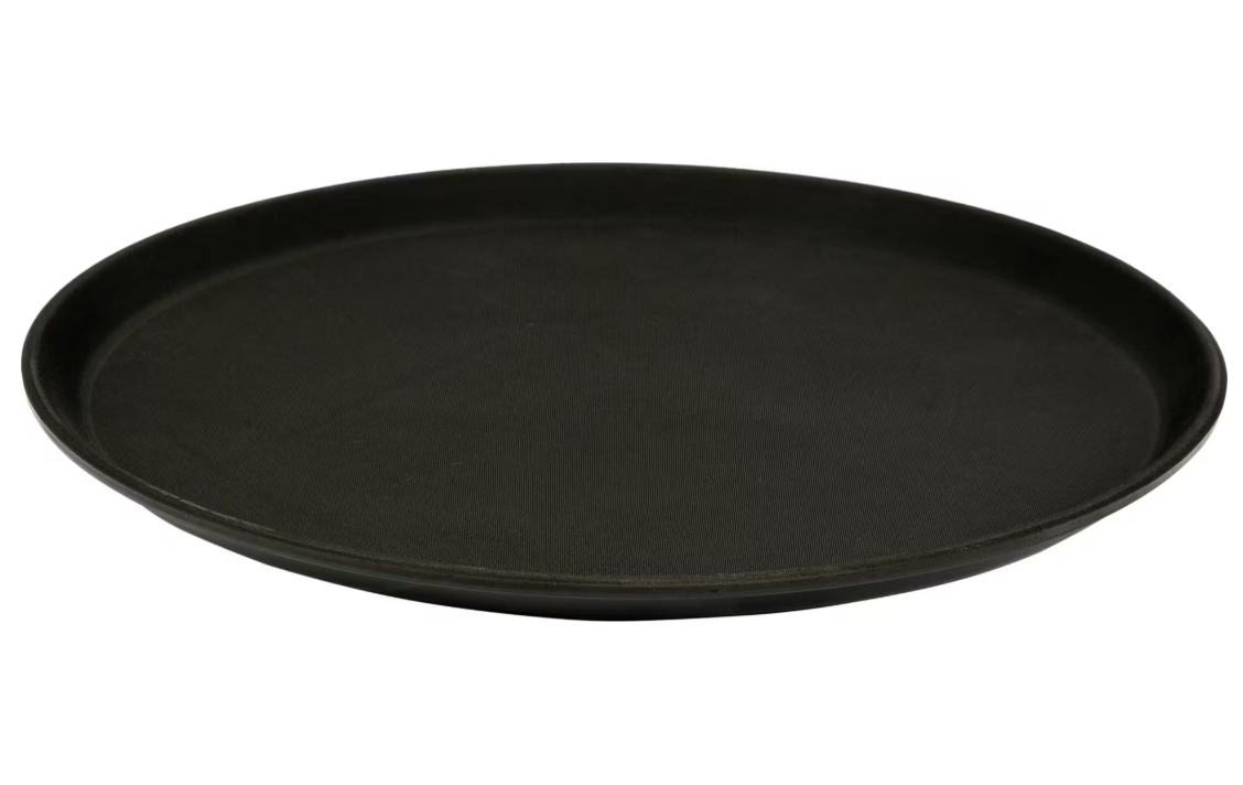 Bild: Gastro Kellnertablett, Serviertablett rutschfest, rund 35,5 cm